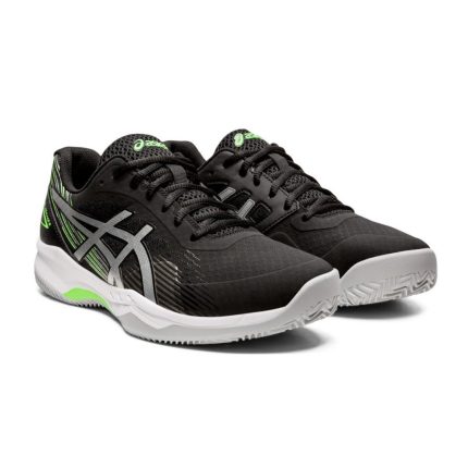 TENIS ASICS GEL GAME 8/CLAY MEN TALLA 11 BLACK/ PURE SILVER