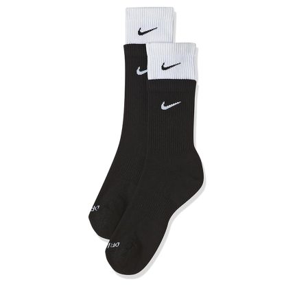 Medias nike medio mediacaña (blancas y negras)